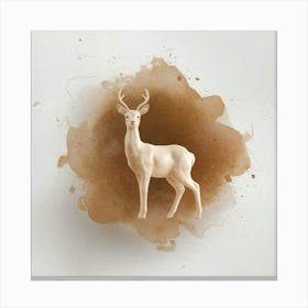 Deer painting Canvas Print