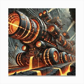 Tectonic Drillers Canvas Print