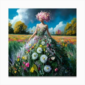 Flower Girl 11 Canvas Print