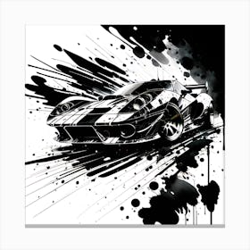 Splatter Car 5 Canvas Print