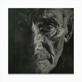 Portrait Of An Old Man Canvas Print