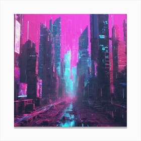 Futuristic Cityscape 191 Canvas Print