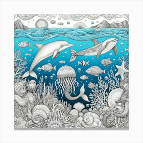 Under The Sea Canvas Print