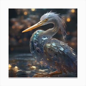 Heron of Glass Canvas Print