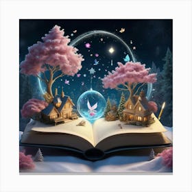 Fairy Book Canvas Print