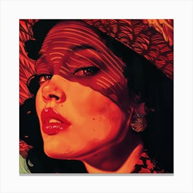 'Lady In Red' Canvas Print