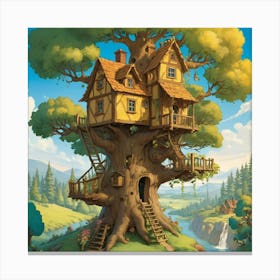 Tree House 3 Canvas Print