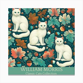 William Morris Classic Cat Collection Canvas Print