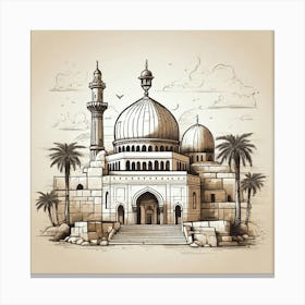 Egyptian Mosque Canvas Print