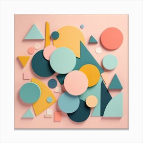 Abstract Geometric Shapes Canvas Print