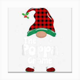 Poppa Gnome Matching Family Group Christmas Party Pajama Canvas Print