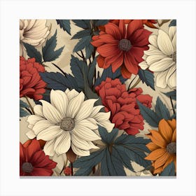 Chrysanthemums 1 Canvas Print