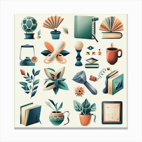 Collection Of Objects Canvas Print