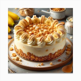 Banana Cake Canvas Print