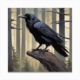Raven 7 Canvas Print
