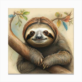 Sloth 48 Canvas Print