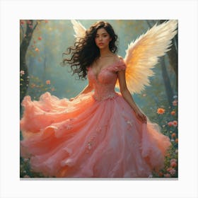 Angel in Pink Toile