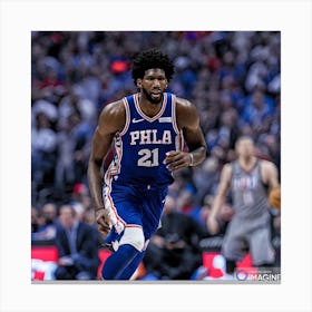 Joel Embiid AI Canvas Print