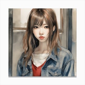 Asian Girl 7 Canvas Print