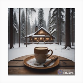 Cabin In The Woods Canvas Print