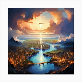 City In The Sky 1 Canvas Print