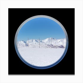 A Window To The Alps Canvas Print