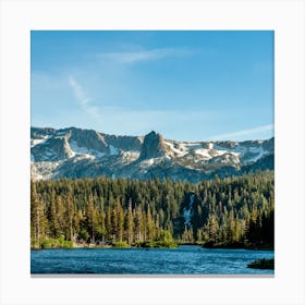 Crystal Crag From Twin Lakes Square Canvas Print