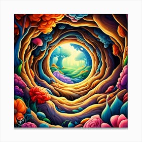 Fractal Painting Canvas Print