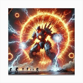 A Sci Fi Depiction Of Helionis Plasma Shield Canvas Print