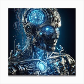 Futuristic Robot Canvas Print