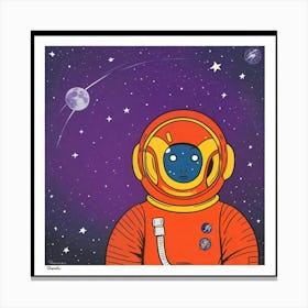 Astronaut Framed Print Canvas Print