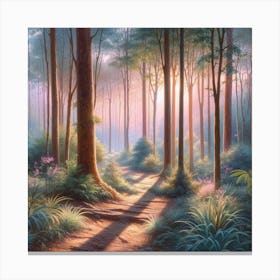 Path Through The Woods 1 Canvas Print