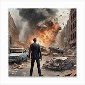 Man In The Suit Canvas Print