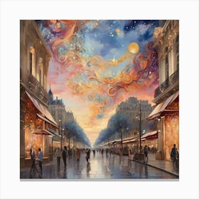 Paris At Night.3 Canvas Print