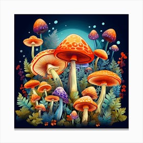 Mushroom Forest 11 Canvas Print