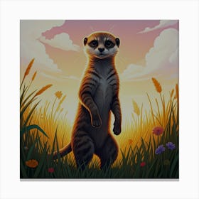 Meerkat Majesty Canvas Print