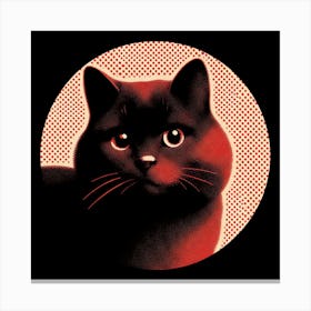 Black Cat Canvas Print