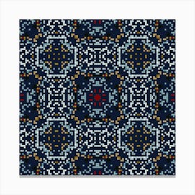 Lapland seamless pattern scandinavian folk 1 Canvas Print