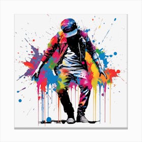 Splatter Dancer Canvas Print