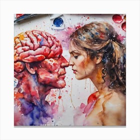 Heart or Head? Canvas Print