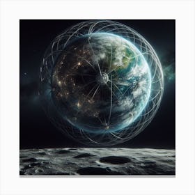 Earth In Space 40 Canvas Print