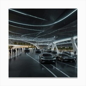 Futuristic London Station Canvas Print