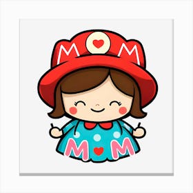 Kawaii Mom Canvas Print