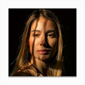 Firefly Dramatic Interplay Of Light And Shadow On A Face 20356 (2) Canvas Print