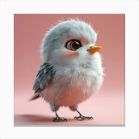 Cute Little Bird 25 Canvas Print