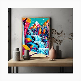 Waterfall Print 2 Canvas Print