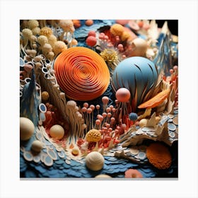 Paper Sculpture Canvas Print