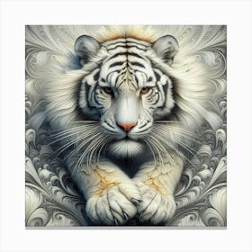 White Tiger 16 Canvas Print