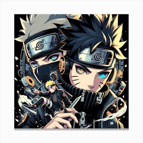 Naruto with him Canvas Print