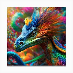 Colorful Dragon Canvas Print